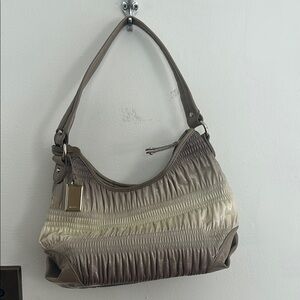 Elegant Tan and Cream Women's Bag